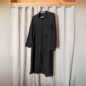 Louve Black Shirt Dress
